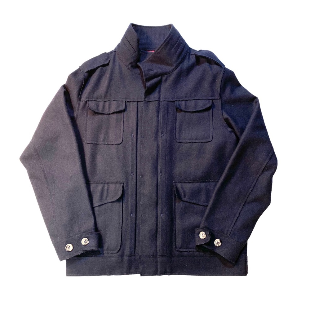 Insight Coat Jacket Bomber Wool Navy Blue Men’s Medium Zip